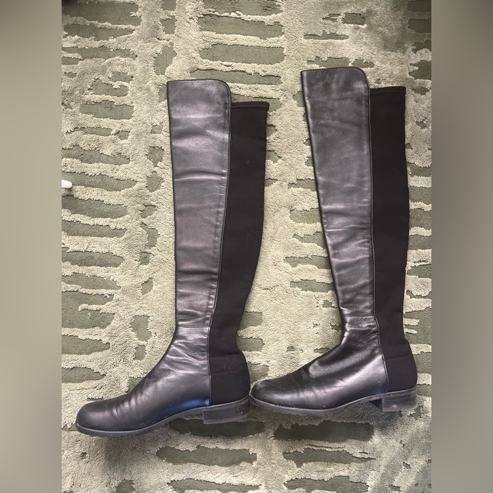 Stuart Weitzman 5050 Over the Knee Riding Boots - Picture 3 of 6